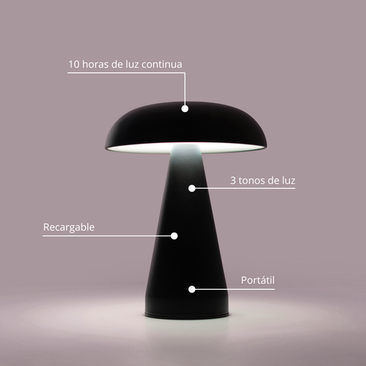 🚨 PRECIO ESPECIAL | MUSHROOM T-LAMP BLACK