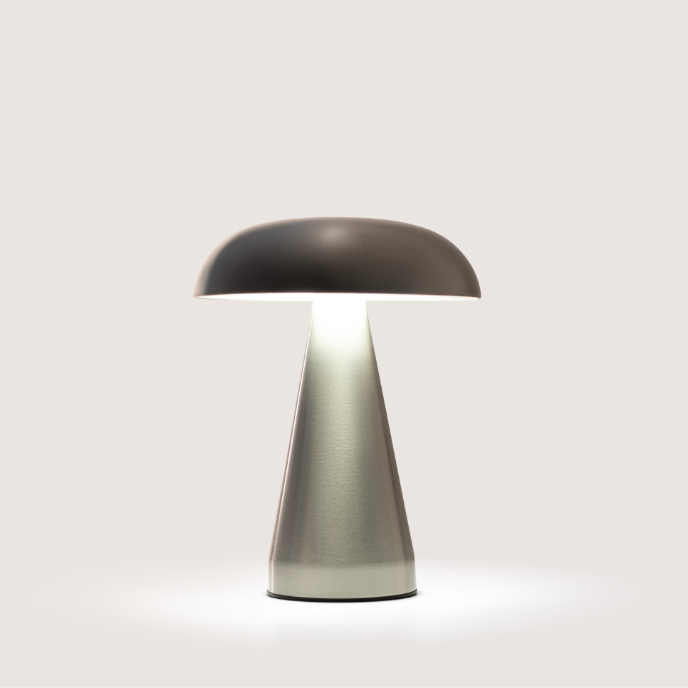 DÚO MUSHROOM T-LAMP SILVER & BLACK