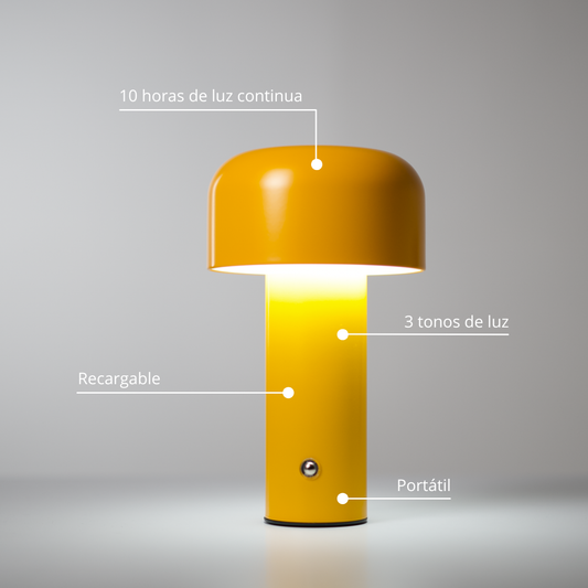 DÚO MIX T-LAMP MUSTARD & SILVER