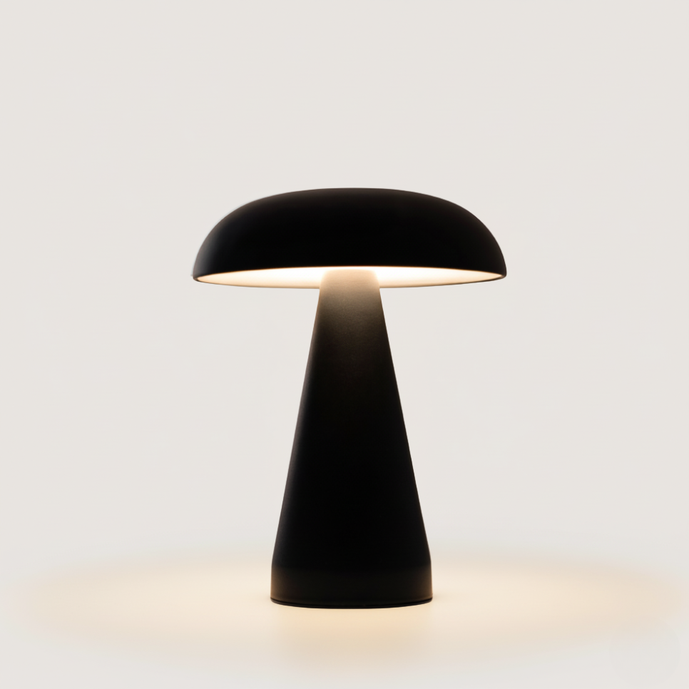 MUSHROOM T-LAMP BLACK