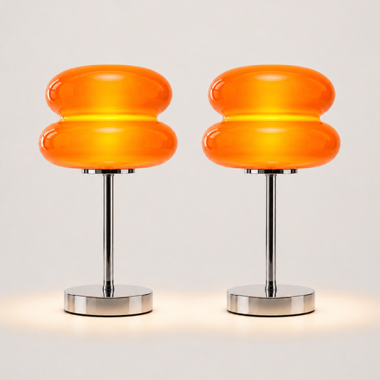 DUO PUFF LAMP ORANGE | NUEVA ✨