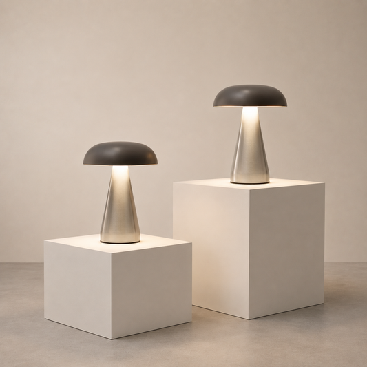 DÚO MUSHROOM T-LAMP SILVER